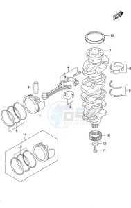 DF 150AP drawing Crankshaft