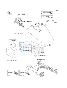 VN 1500 B [VULCAN 88 SE] (B1-B3) N7F drawing LABELS