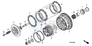 CB600F3A Australia - (U / ST) drawing CLUTCH