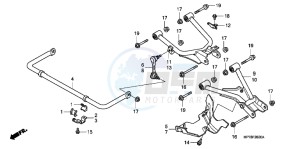 TRX420FAC drawing REAR ARM