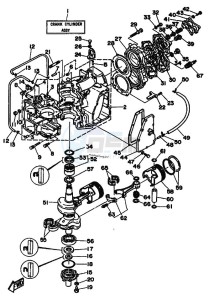 55B drawing CYLINDER--CRANKCASE