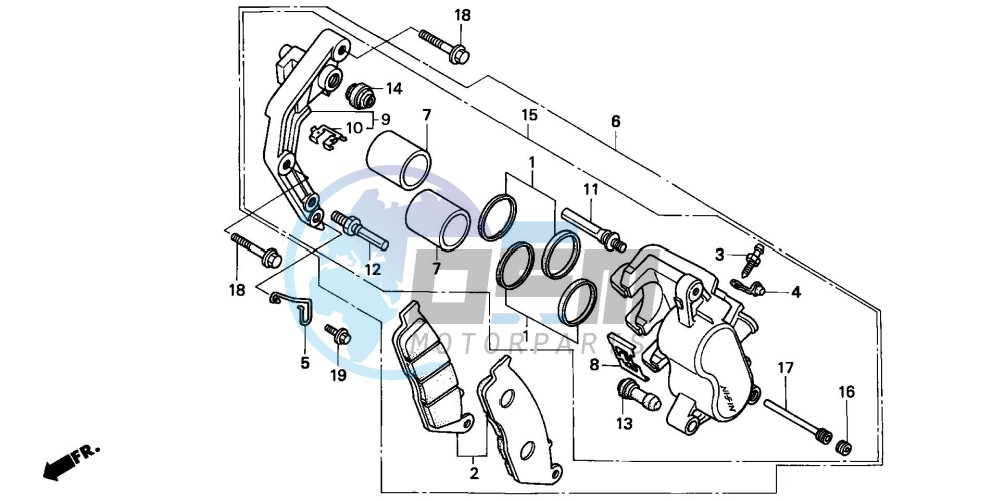 FRONT BRAKE CALIPER