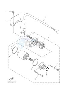 YFM450FWAD YFM45FGPD GRIZZLY 450 EPS (1CTP 1CTR 1CTS) drawing STARTING MOTOR