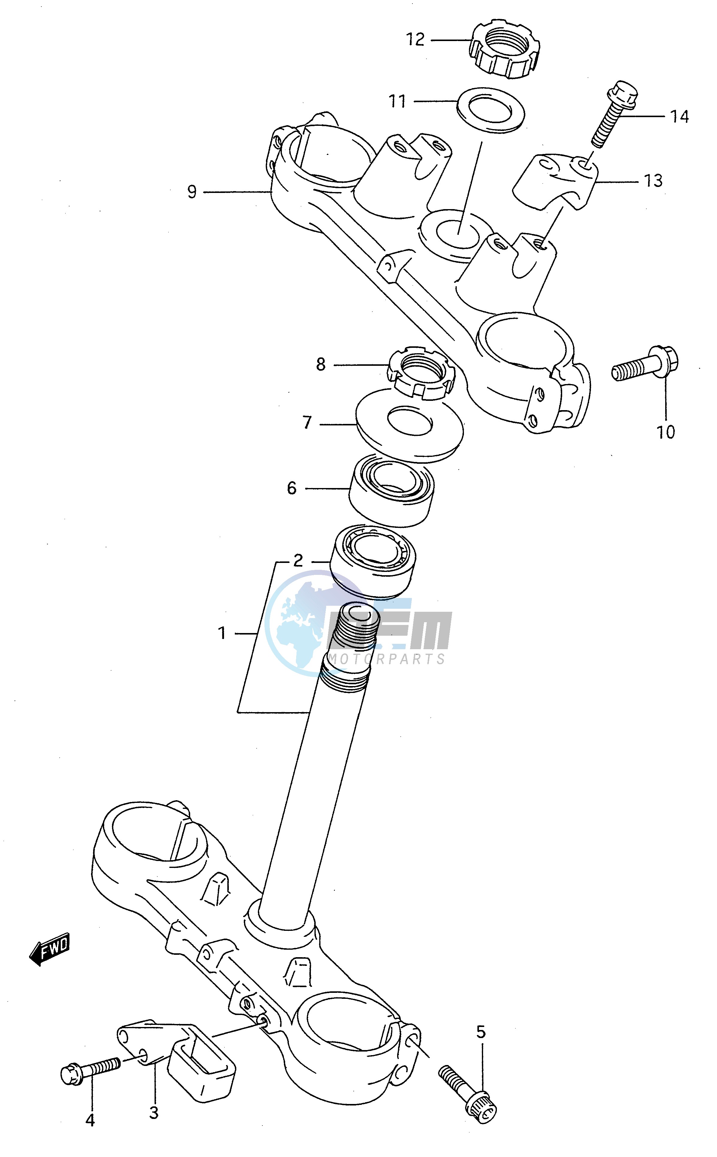 STEERING STEM (MODEL L)