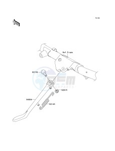 VN 1600 D [VULCAN 1600 NOMAD] (D6F-D8FA) D8FA drawing STAND-- S- -