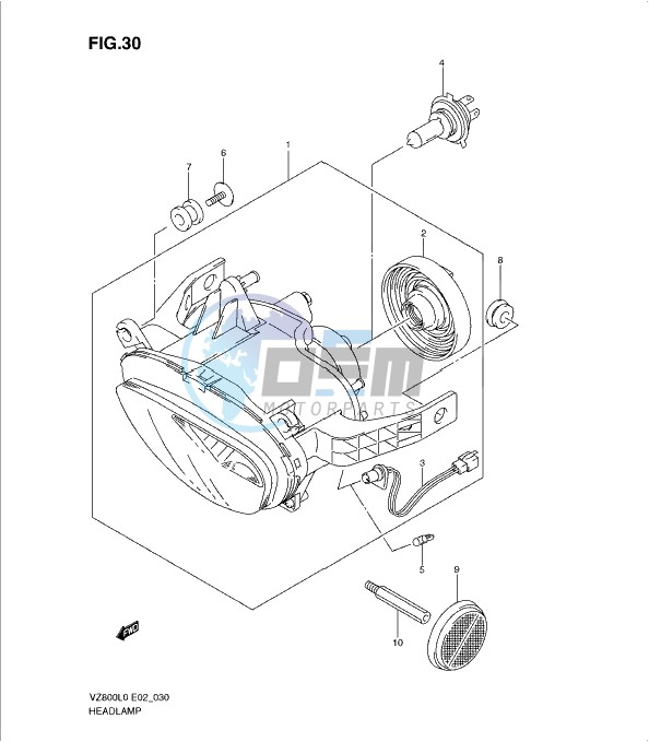 HEADLAMP ASSY