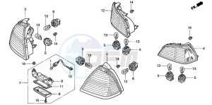 GL1800A drawing REAR COMBINATION LIGHT (GL1800A1/A2/A3/A4/A5)