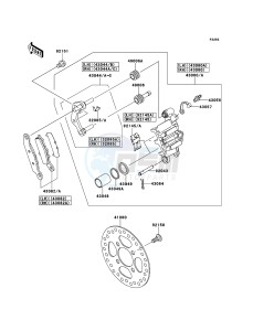 KFX700 KSV700A9F EU drawing Front Brake