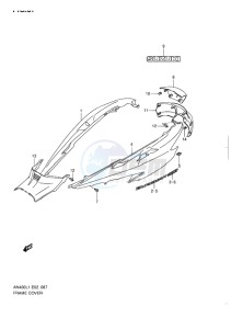 AN400 ABS BURGMAN EU drawing FRAME COVER