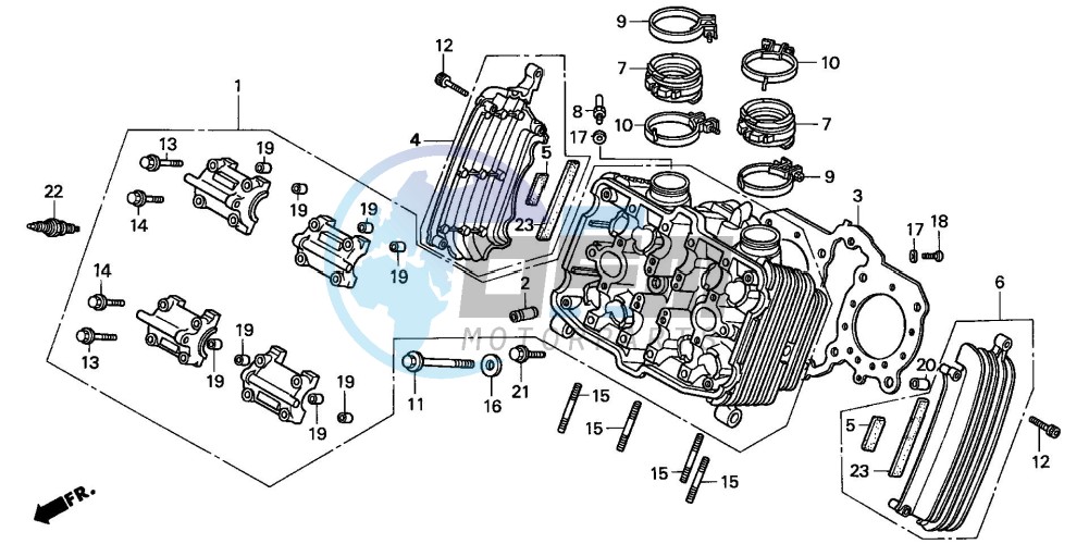 CYLINDER HEAD (FRONT)