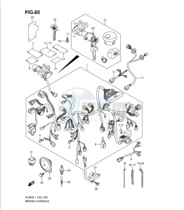 VL800 drawing WIRING HARNESS (VL800CUEL1 E19)
