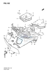 AN400 ABS BURGMAN EU drawing FRONT BOX