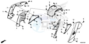 MSX125D MSX125 UK - (E) drawing SHROUD