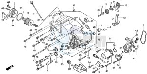 TRX350TM FOURTRAX 350 drawing FRONT CRANKCASE COVER (2)