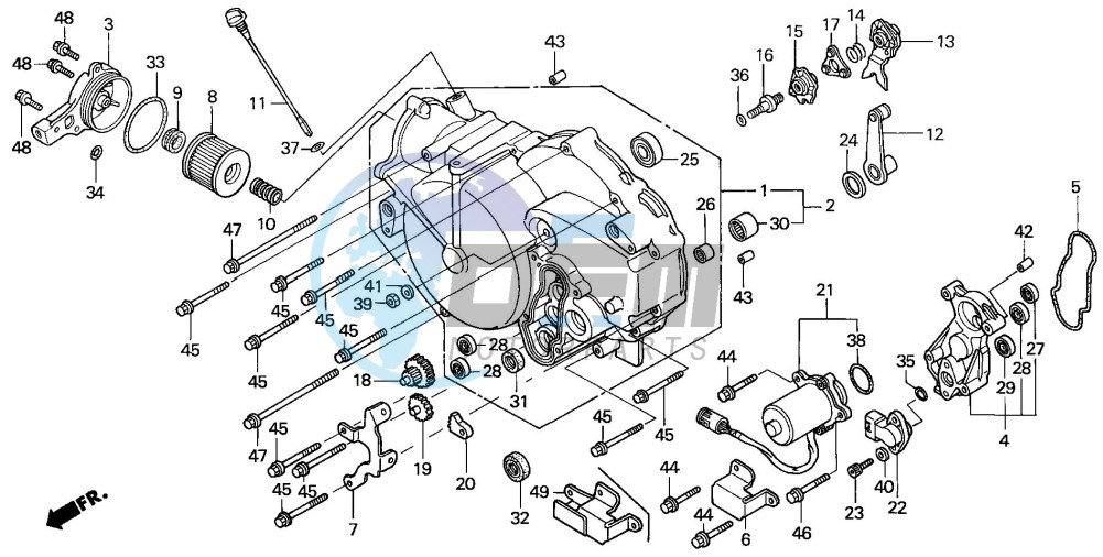 FRONT CRANKCASE COVER (2)