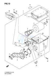 LT-Z400 (E19) drawing AIR CLEANER