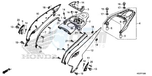 SH300AG TRX250T Europe Direct - (ED) drawing BODY COVER/ LUGGAGE CARRIER