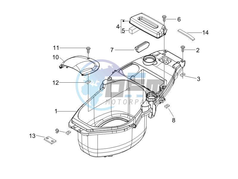 Helmet box - Undersaddle