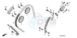 CBR600RA9 BR / ABS MME - (BR / ABS MME) drawing CAM CHAIN/TENSIONER