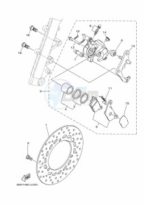 YP125RA XMAX 125 TECH MAX (B9Y5) drawing REAR ARM & SUSPENSION