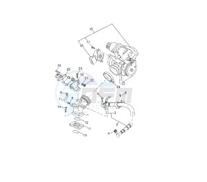 YP R X-MAX 125 drawing THROTTLE BODY