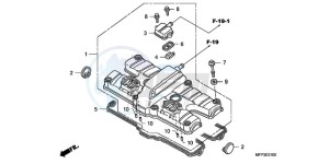 CB1300SA9 France - (F / ABS BCT CMF MME TWO TY2) drawing CYLINDER HEAD COVER