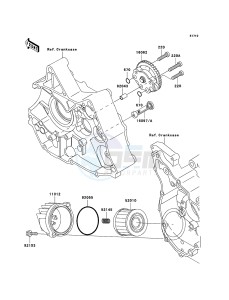 KLX110 KLX110-A4 EU drawing Oil Pump