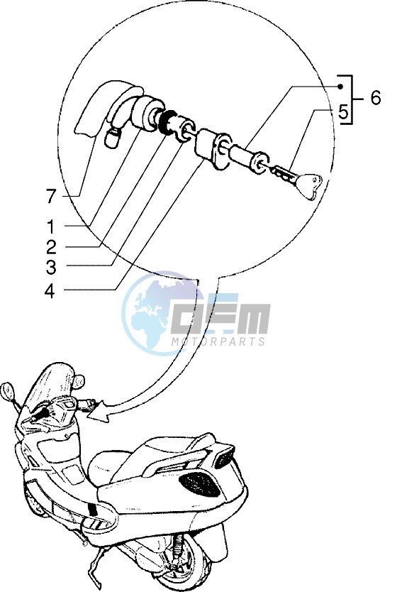 Key operated switch