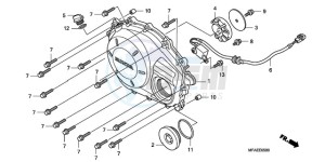 CBF1000A F / CMF drawing RIGHT CRANKCASE COVER