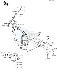 KL 250 D [KLR250] (D2-D3) [KLR250] drawing FRAME