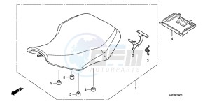 CB650FAG CB650F 6ED drawing SEAT