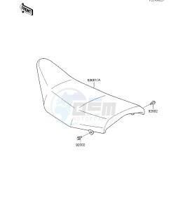 KX 500 B [KX500] (B1) [KX500] drawing SEAT