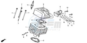 NH80MD drawing CYLINDER/CYLINDER HEAD