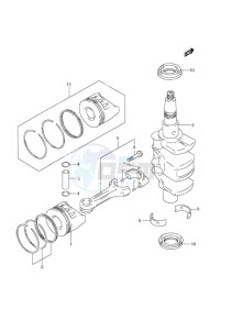 DF 9.9 drawing Crankshaft