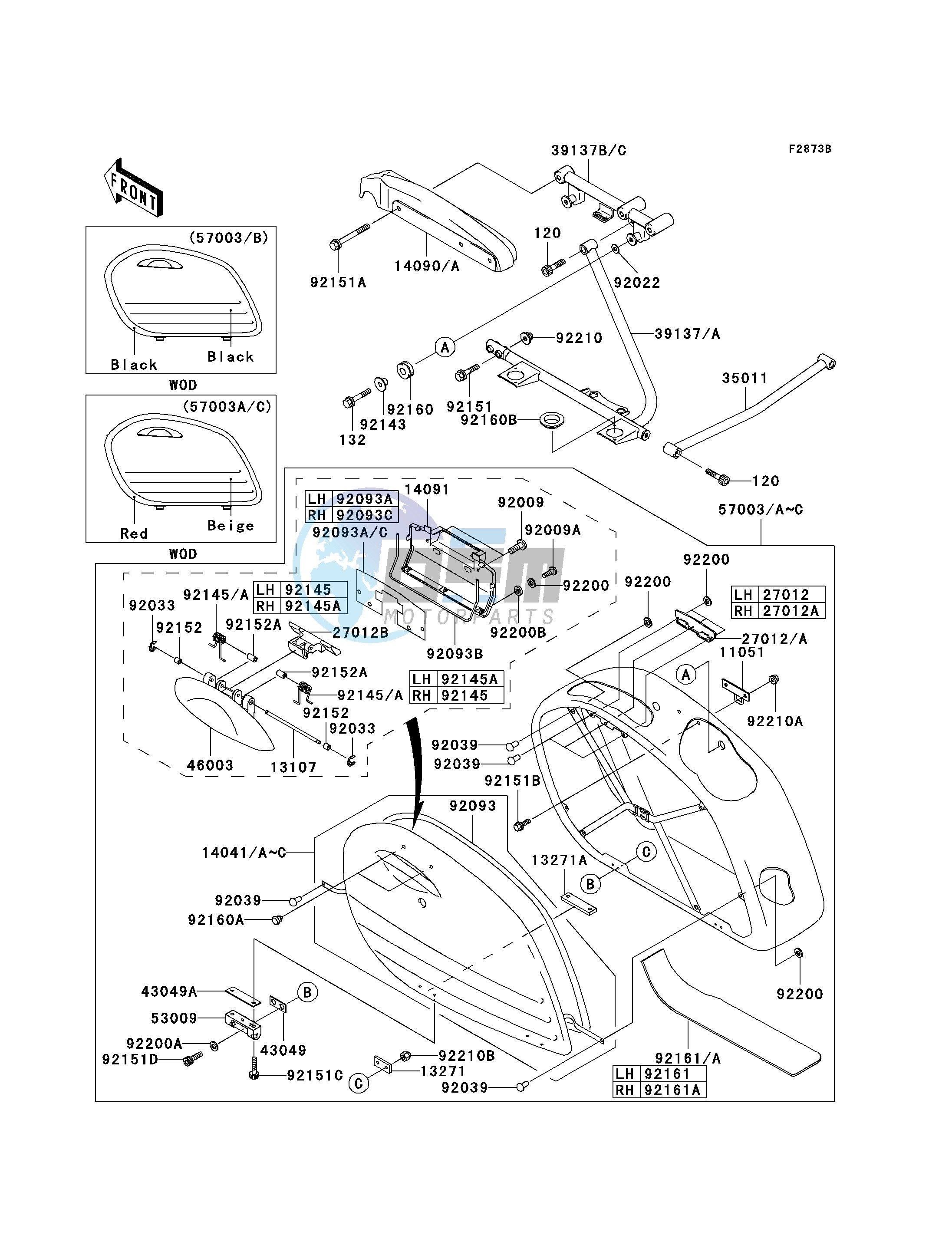 SADDLEBAGS -- VN1500-L4- -