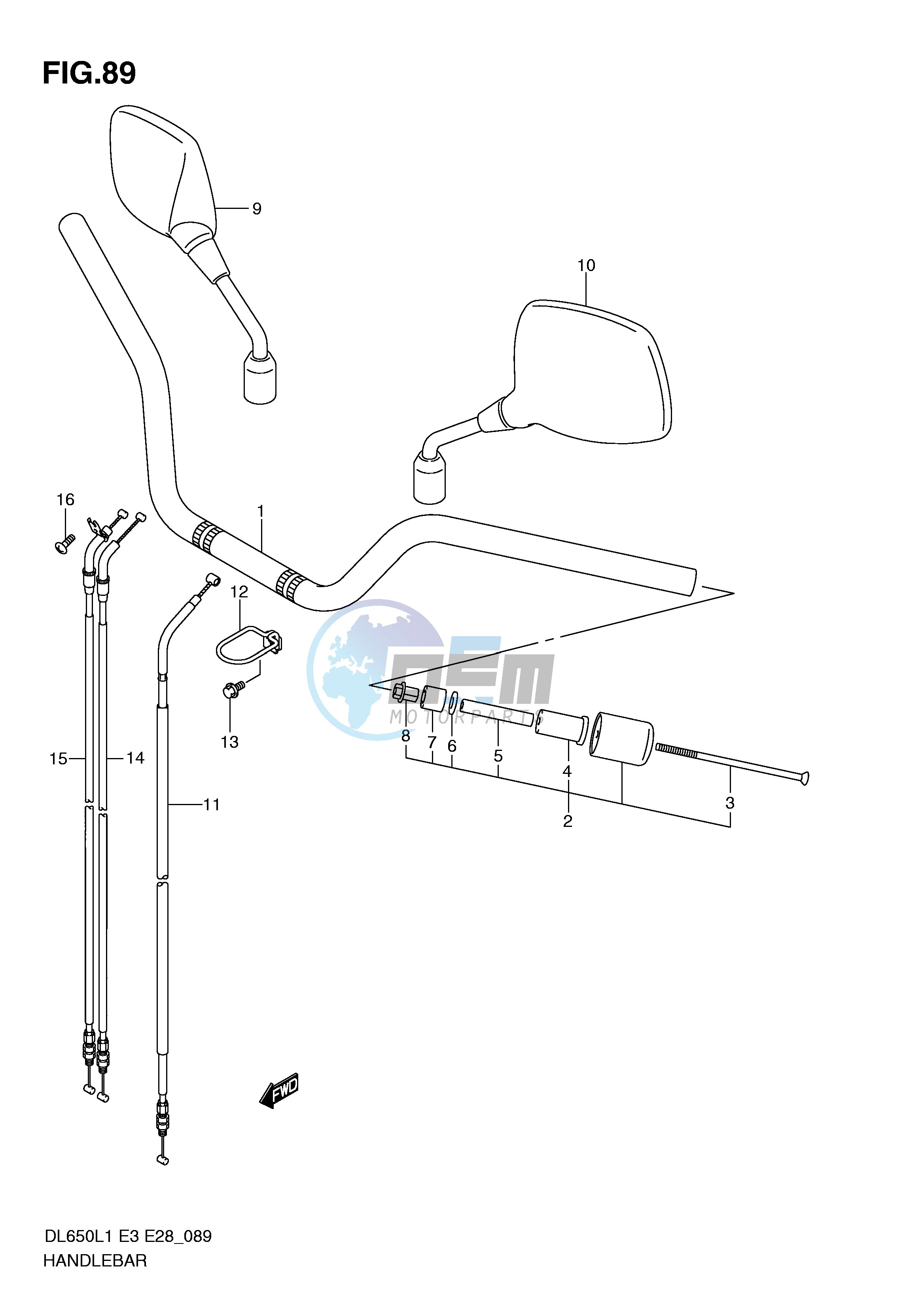 HANDLEBAR (DL650AL1 E3)