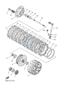 YZF-R6 600 R6 (1HCA 1HCB 1HCC) drawing CLUTCH