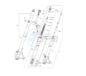 YZF R6 600 drawing FRONT FORK