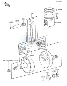 KX 80 E [KX80] (E2-E3) [KX80] drawing CRANKSHAFT_PISTON -- 85 KX80-E3- -