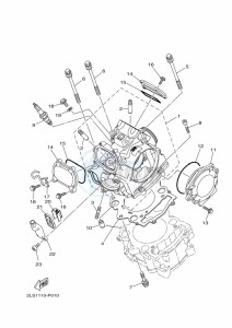 YFM700R YFM70RSXK (2LSS) drawing CYLINDER HEAD