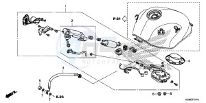 VFR800XF CrossRunner 2ED drawing FUEL PUMP