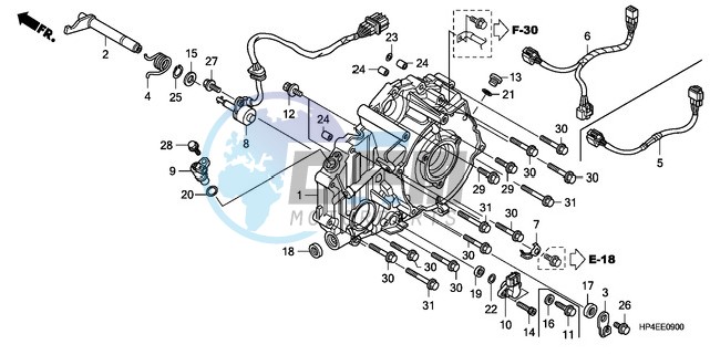 REAR CRANKCASE COVER