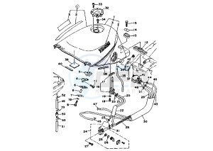 TDM 850 drawing FUEL TANK