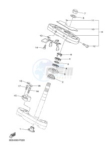 XVS950CR XV950R XV950 R-SPEC (B33A) drawing STEERING