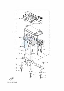 YZF320-A YZF-R3 (B2XF) drawing METER