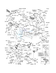 ZX 600 P [NINJA ZX-6R] (7F-8FA) P8F drawing COWLING LOWERS -- P8F_P8FA- -