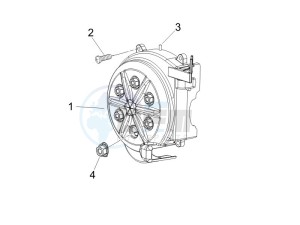 NRG 50 power Pure jet drawing Flywheel magneto cover - Oil filter