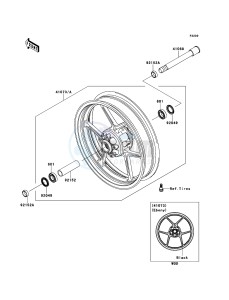 Z750R ABS ZR750PCF UF (UK FA) XX (EU ME A(FRICA) drawing Front Hub