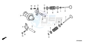 SH125C drawing CAMSHAFT/VALVE