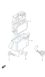 DF 20A drawing PTT Switch Remote Control w/Power Tilt